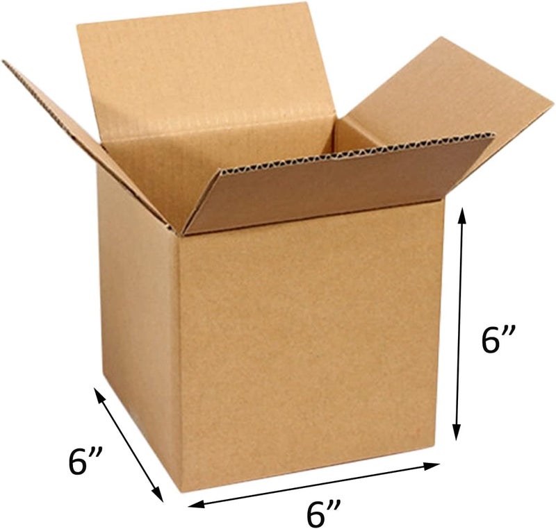 zmybcpack 40 Pack Small Shipping Box 6x6x6 inch, Corrugated Cardboard Mailer Shipping Boxes for Small Business Packing Mailing - Image 2